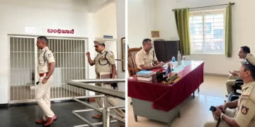 ಚಿತ್ರದುರ್ಗ ಜಿಲ್ಲಾ ಎಸ್ಪಿ ಹಿರಿಯೂರು ನಗರ ಪೊಲೀಸ್ ಠಾಣೆಯಲ್ಲಿ ಕಾನೂನು ಮತ್ತು ಸುವ್ಯವಸ್ಥೆಯನ್ನು ಪರಿಶೀಲಿಸಿದರು